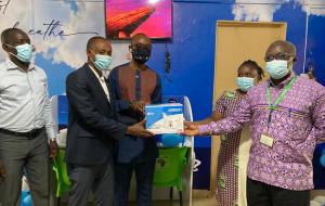 AstraZeneca Ghana donates to the University Hospital, KNUST.